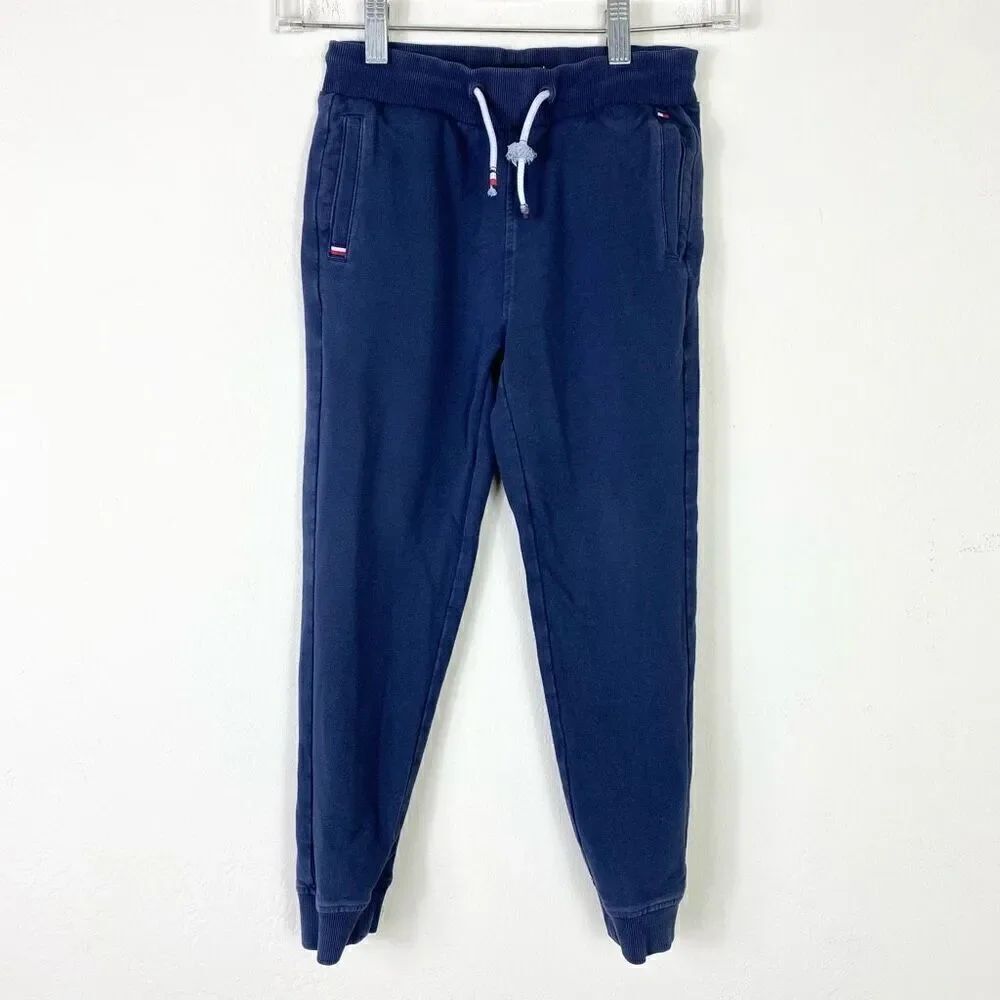 Kids Tommy Hilfiger Navy Jogger Sweatpants Size 5